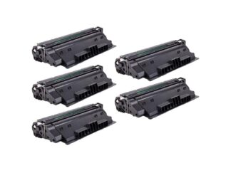 Rabat sæt! HP 14X - 5 stk sort toner 87.500 sider - kompatibel 1 farver