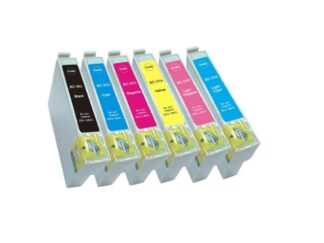 Rabat sæt! Epson 807 – 6 farver BK-C-M-Y-LC-LM – Kompatibel – 807 – 75 ml