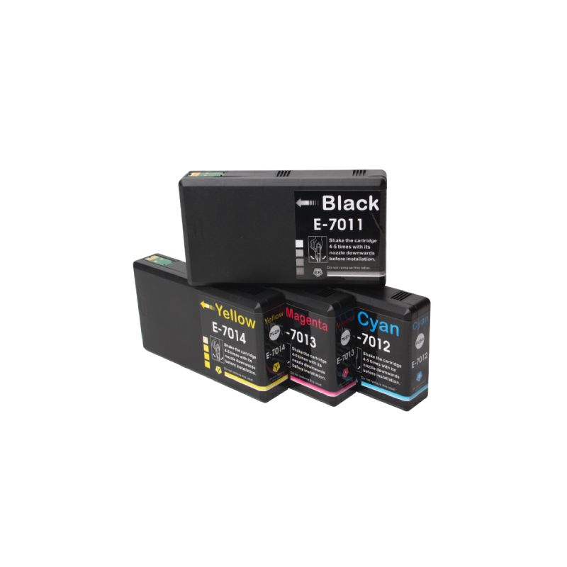 Rabat sæt! epson T7011-T7014 – 4 farver BK-C-M-Y – Kompatibel – epson T7011-T7014 – 207 ml