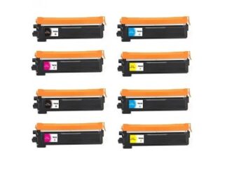 Rabat sæt! TN230 - 2 x 4 farver BK-C-M-Y - Kompatibel Brother - TN230 - 12.800 sider
