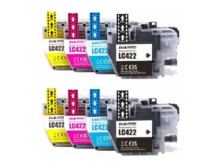 LC422 - 2 x 4 farver BK-C-M-Y - Kompatibel Brother - LC422 - 4.400 sider