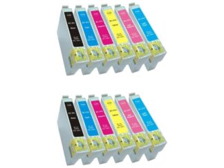 Rabat sæt! Epson 807 – 12 farver 2 x BK-C-M-Y-LC-LM – Kompatibel – 807 – 150 ml