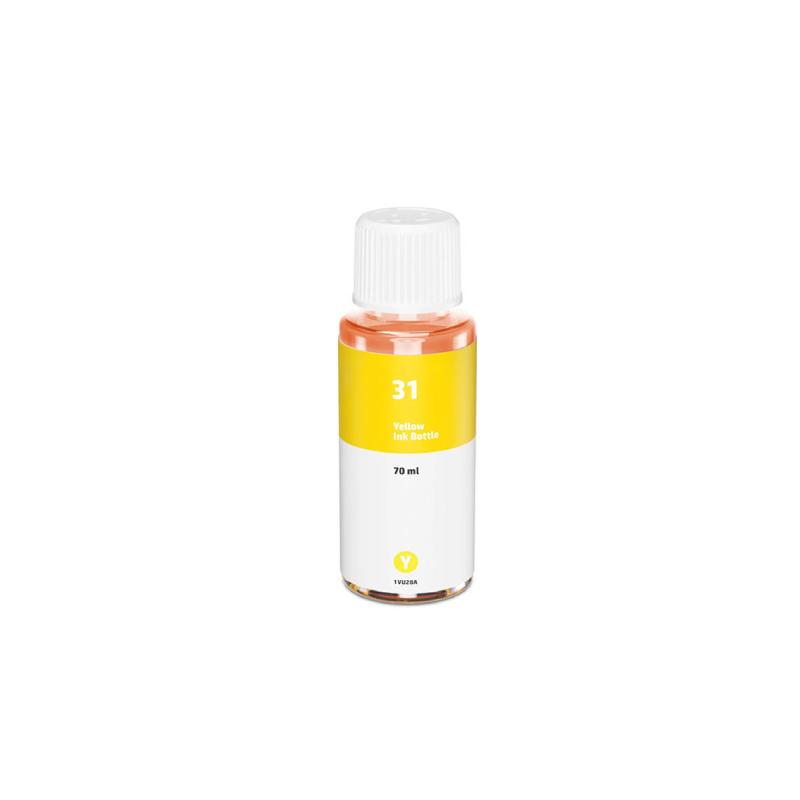 HP 31 gul blækrefill 70 ml - kompatibel 1VU28AE