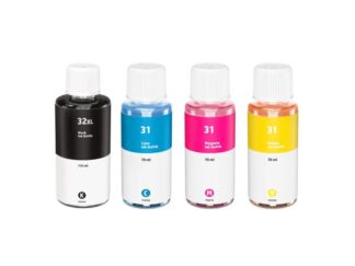 Rabat sæt! HP 31 / HP 32 - 1 stk BK-C-M-Y blækrefill 345 ml - kompatibel 4 farver