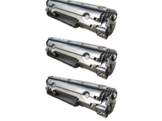 Rabat sæt! 3 stk HP 36A sort toner 6.000 sider i alt  - Kompatibel - CB436A