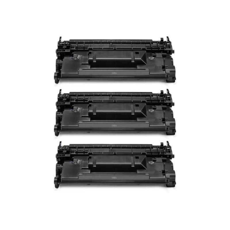 Rabat sæt! 3 stk HP 149X sort toner 28.500 sider i alt - Kompatibel - W1490X