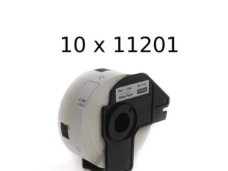 10 stk DK11201 adresseetiketter - 400 stk - 29 x 90mm - Kompatibel Brother - DK11201