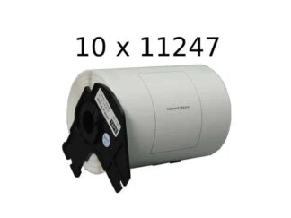 10 stk DK11247 adresseetiketter - 10 x 180 stk - 103 x 164 mm - Kompatibel Brother - DK11247
