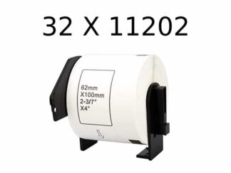 32 stk DK11202 - shipping etiketter - 300 stk - 62 x 100mm - Kompatibel Brother - DK11202