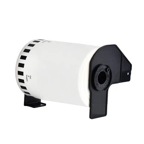 DK22243 kontinuerlige papirtape etiketter - 10.2cm x 30.5m - Kompatibel Brother - DK22243