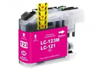 LC123M magenta blækpatron 600 sider - Kompatibel Brother - LC123M