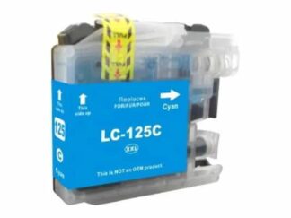 LC125XLC cyan blækpatron 1.200 sider - Kompatibel Brother - LC125XLC