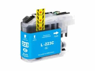 LC223C cyan blækpatron 550 sider - Kompatibel Brother - LC223C