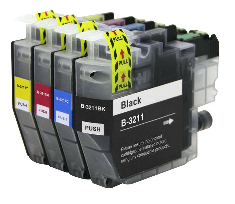 Rabatsæt! LC3211 1 x BK-C-M-Y blækpatron Kompatibel Brother - LC3211 4 stk