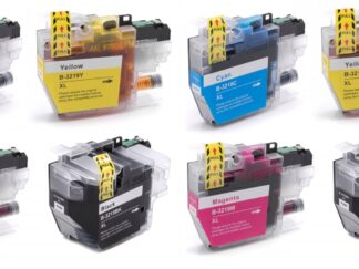 LC3219XL 2 X BK-C-M-Y blækpatron 16.000 sider Kompatibel Brother - LC3219XL- 8 stk