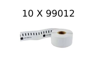 Dymo 10 stk 99012 adresseetiketter 10 x 260 stk - 89 x 36mm - Kompatibel - S0722400