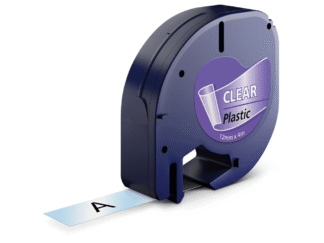Dymo 12267 sort på klar plastiktape 12 mm x 4 m - Kompatibel - S0721530