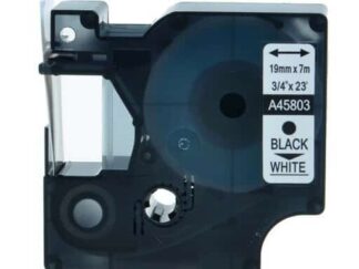 Dymo 45803 D1 standardtape sort på hvid - 19mm x 7m - Kompatibel - S0720830