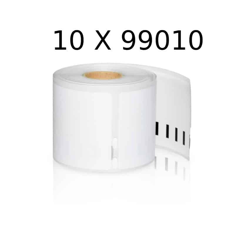 Dymo 99010 10 stk forsendelse etiketter – 89 x 28mm 10 x 130 stk – Kompatibel – S0722370