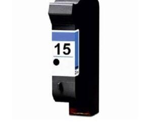 HP 15 sort blækpatron 42ml - Kompatibel - C6615DE