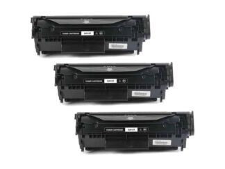 HP 3 stk 12X sort toner 3 x 2.500 sider - Kompatibel - Q2612X