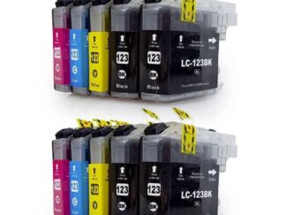 Rabat sæt! LC123 - 4 x BK 2 x C-M-Y - Kompatibel Brother - LC123 - 6000 sider - 10 stk.