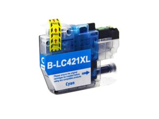 LC421XLC cyan blækpatron 500 sider - Kompatibel Brother - LC421XLC