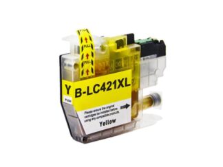LC421XLY gul blækpatron 500 sider - Kompatibel Brother - LC421XLY