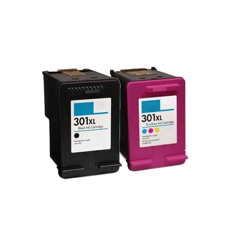 Rabat sæt! HP 301XL – 1 x Sort 1 x Farve – Kompatibel – HP 301 XL – 33 ml