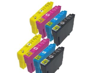 Rabat sæt! Epson 502XL  – 8 farver 2 x BK-C-M-Y – Kompatibel – 502 – 98 ml