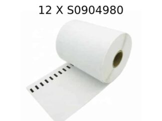 Dymo 12 stk S0904980 shippinglabels ekstra store 104x159mm 12 X 220 stk kompatibel