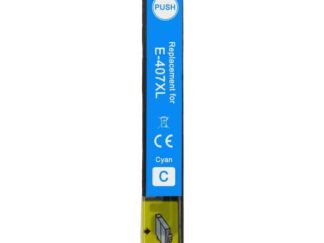 Epson 407XL cyan blækpatron 27 ml C13T07U240 - Uoriginal