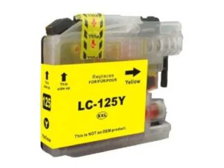 LC125XLY gul blækpatron 1.200 sider - Kompatibel Brother - LC125XLY