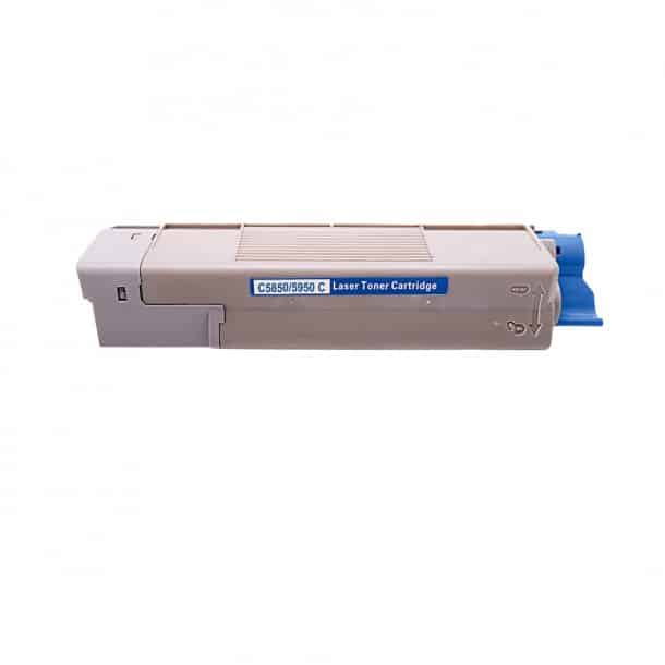 Oki 43865723 cyan toner 6.000 sider 43865723 - Kompatibel