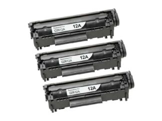3 stk. HP 12A sort toner 6.000 sider i alt- Kompatibel - Q2612A