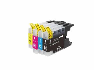 Rabat sæt! LC1240 - 4 farver BK-C-M-Y - Kompatibel Brother - LC1240 - 50 ml