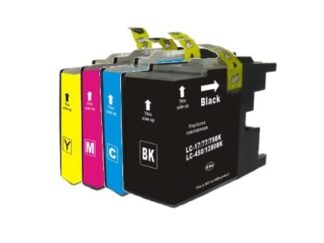 Rabat sæt! LC1280XL - 4 farver BK-C-M-Y - Kompatibel Brother - LC1280XL - 89 ml