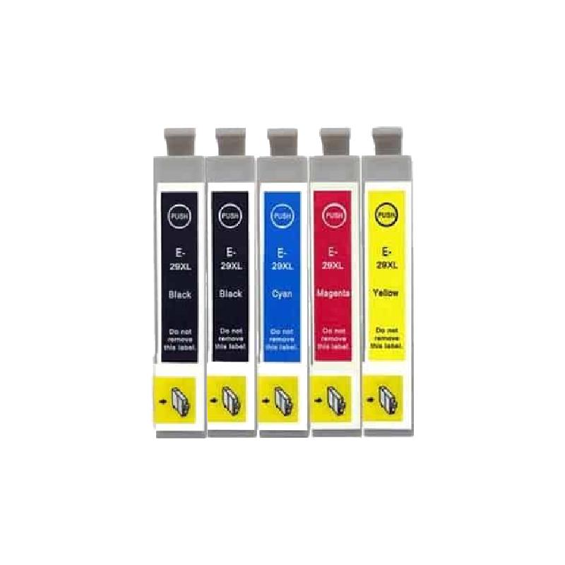 Rabat sæt! Epson 29XL - 2 X BK 1 x C-M-Y - Uoriginal -29XL - 65,9 ml 5 stk.