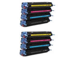 Rabat sæt! HP 124A - 2 x 4 farver BK-C-M-Y - Kompatibel - 124A - 17.000 sider