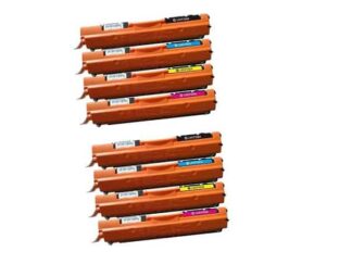 Rabat sæt! HP 130A - 2 x 4 farver BK-C-M-Y - Kompatibel - 130A - 8.600 sider