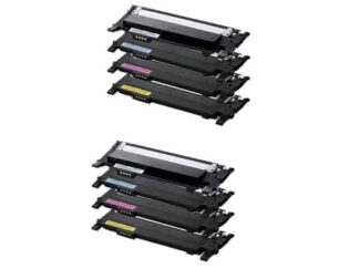 Rabat sæt! Samsung CLT-406S - 2 x 4 farver BK-C-M-Y - Kompatibel - CLT-406S - 9.000 sider