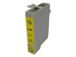 Epson 804 gul blækpatron 12 ml C13T08044011 - Kompatibel
