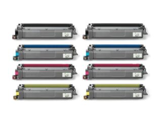 Rabat sæt!  TN248 - 2 stk BK-C-M-Y toner 8.000 sider - Kompatibel Brother 8 farver