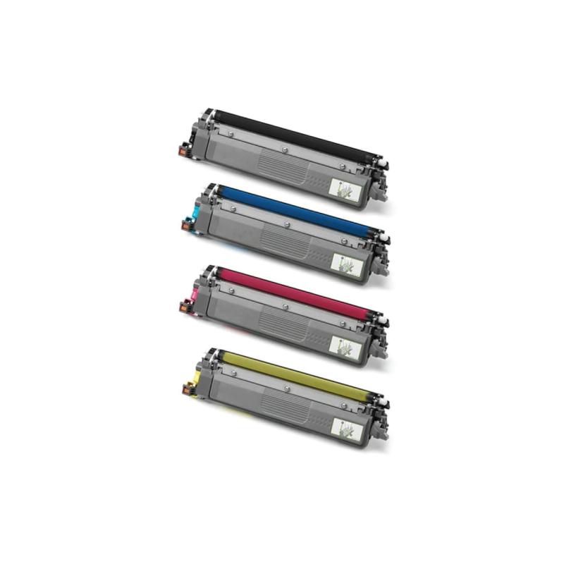 Rabat sæt! TN249 - 1 stk BK-C-M-Y toner 16.500 sider - Kompatibel Brother 4 farver