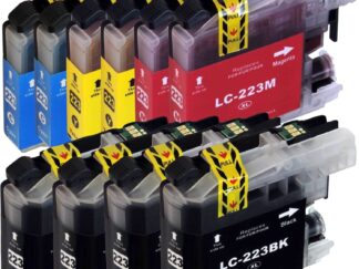 Rabat sæt! LC223 - 4 x BK 2 x C-M-Y - Kompatibel Brother - LC223 - 5.500 sider - 10 stk