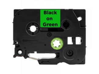 Tze721 Sort på grøn standardtape 9mm x 8m - Kompatibel Brother Tze721