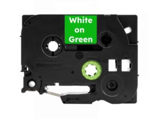 Tze715 Hvid på grøn standardtape 6mm x 8m - Kompatibel Brother Tze715