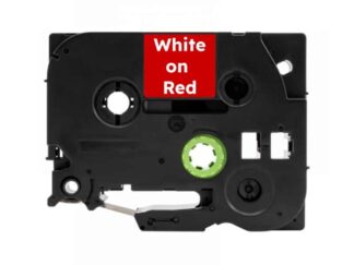 Tze415 Hvid på rød standardtape 6mm x 8m - Kompatibel Brother Tze415