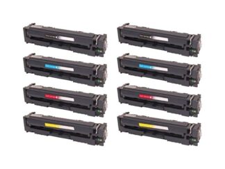 Rabat sæt! Canon CRG-045 - 2 stk BK-C-M-Y toner 10.600 sider - kompatibel 8 farver