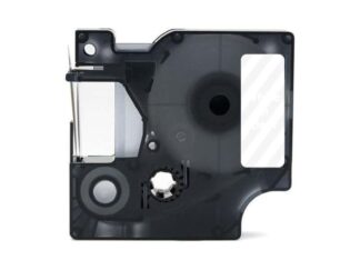 Dymo 40920 Hvid på gennemsigtig standardtape 9mm x 7m - kompatibel S0720740